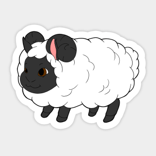 White Ram Sticker